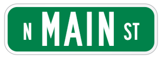 N Main Street Sign