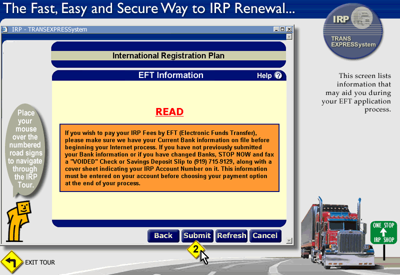 NORTH CAROLINA DMV TRANSEXPRESSystem IRP RENEWAL VIRTUAL TOUR