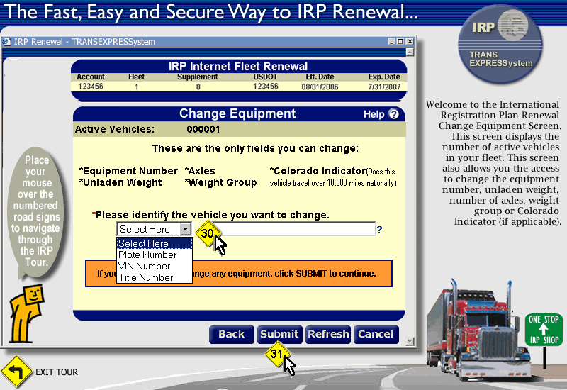 irp registration contact number