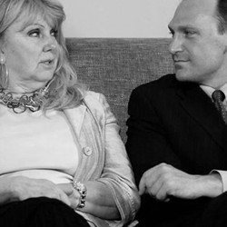 Photo of Ellen Pitt and Chris Hess. Click to watch video.