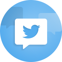 Tiny bird, the Twitter logo.