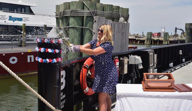M/V Rodanthe Christened, Passenger Ferry Celebrated at Hatteras Event