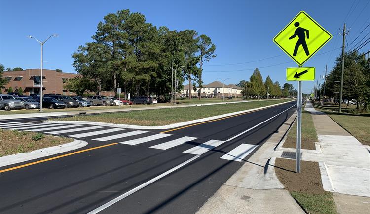 North Odom Street in Robeson County has been reconstructed