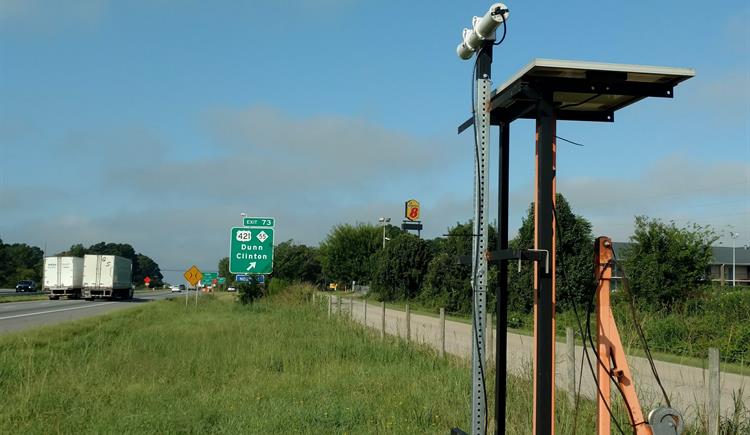 I-95 speed sensor in Harnett County