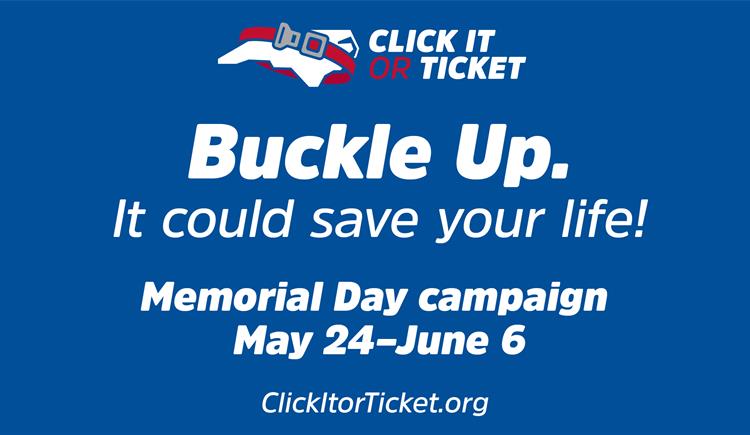 Memorial Day Click It or Ticket It campaign logo