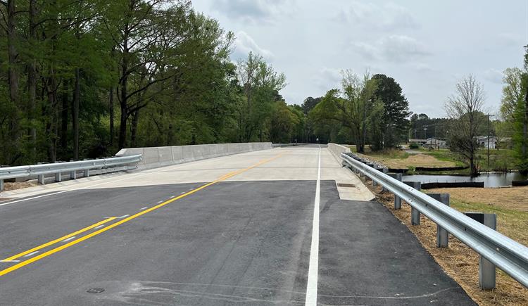 Edgecombe County Road reopens with new bridge.