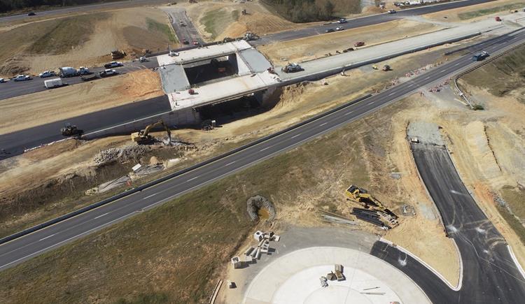 US 421 interchange project at Shiloh Road