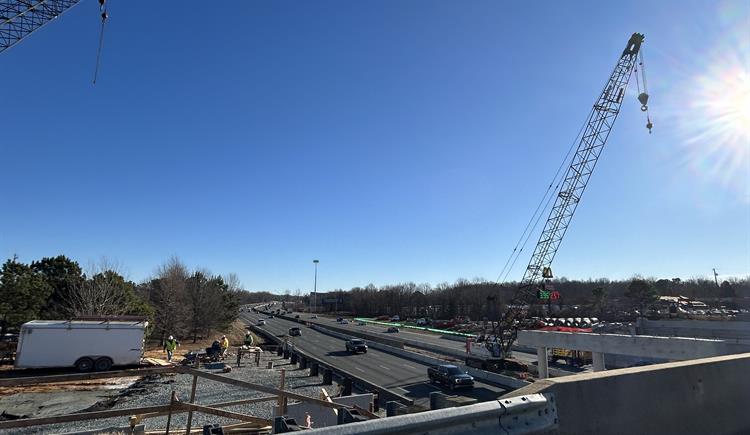 I-85/I-40 Lanes in Mebane Near Trollingwood Hawfields Road