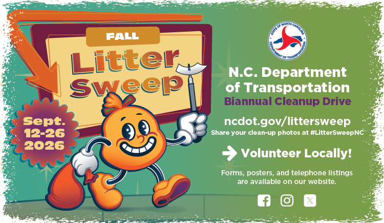 Graphic with details on the 2026 Fall Litter Sweep.