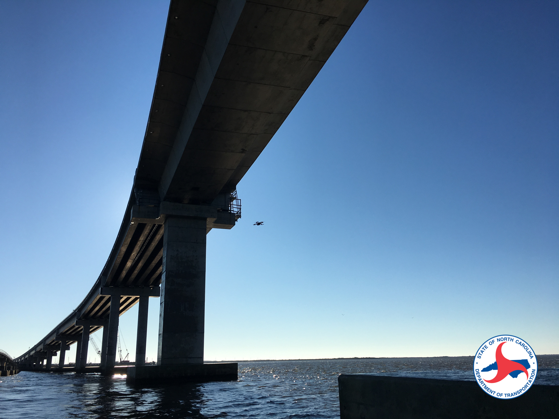 Bridge clearance inspection drone