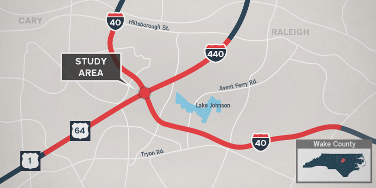 NCDOT: I-40/I-440 Interchange & I-40 Widening – Maps