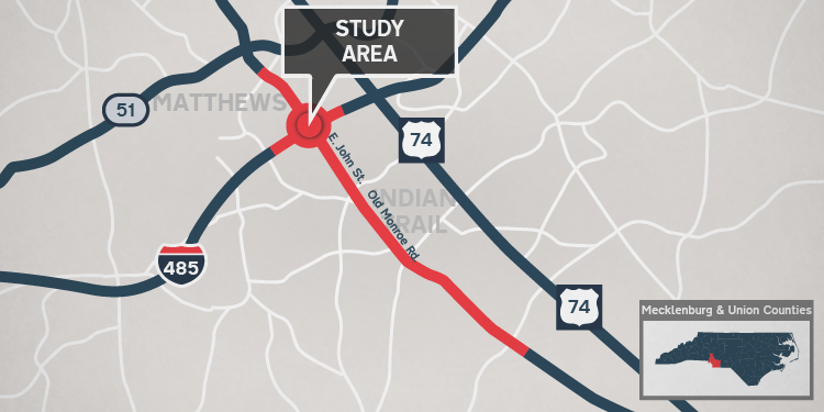 East John Street/Old Monroe Road Widening