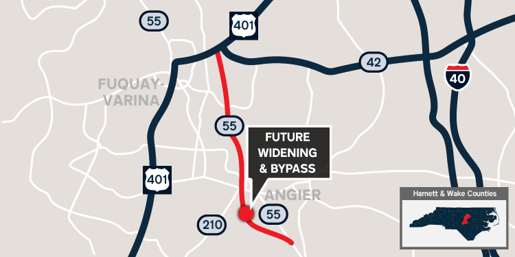 N.C. 55 Widening in Wake & Harnett Counties