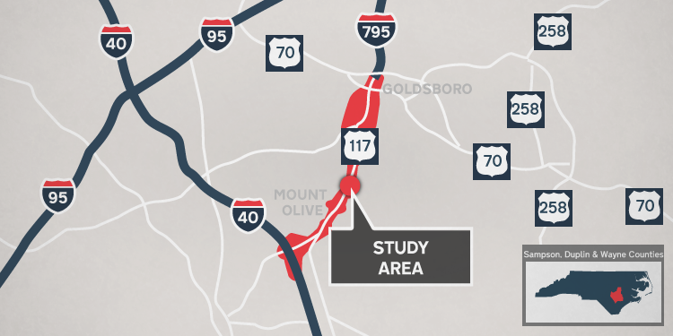 U.S. 117 Corridor Upgrade Near Goldsboro