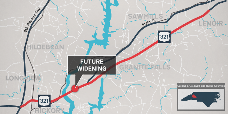 U.S. 321 Widening - Hickory to Lenoir