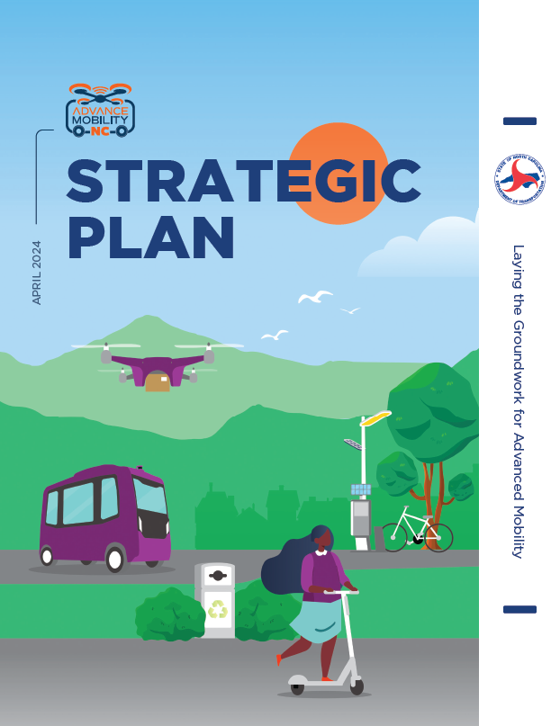 A graphic showing the cover of the Advanced Mobility Plan